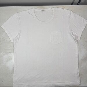 Buck Mason Curved Hem Slub Cotton Short Sleeve T Shirt Men's XL Minimalist